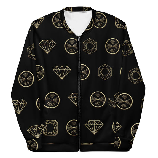 Gold & Gems All Over Bomber Jacket